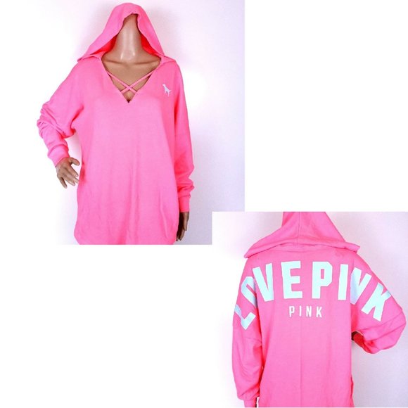 pink victoria secret pullover